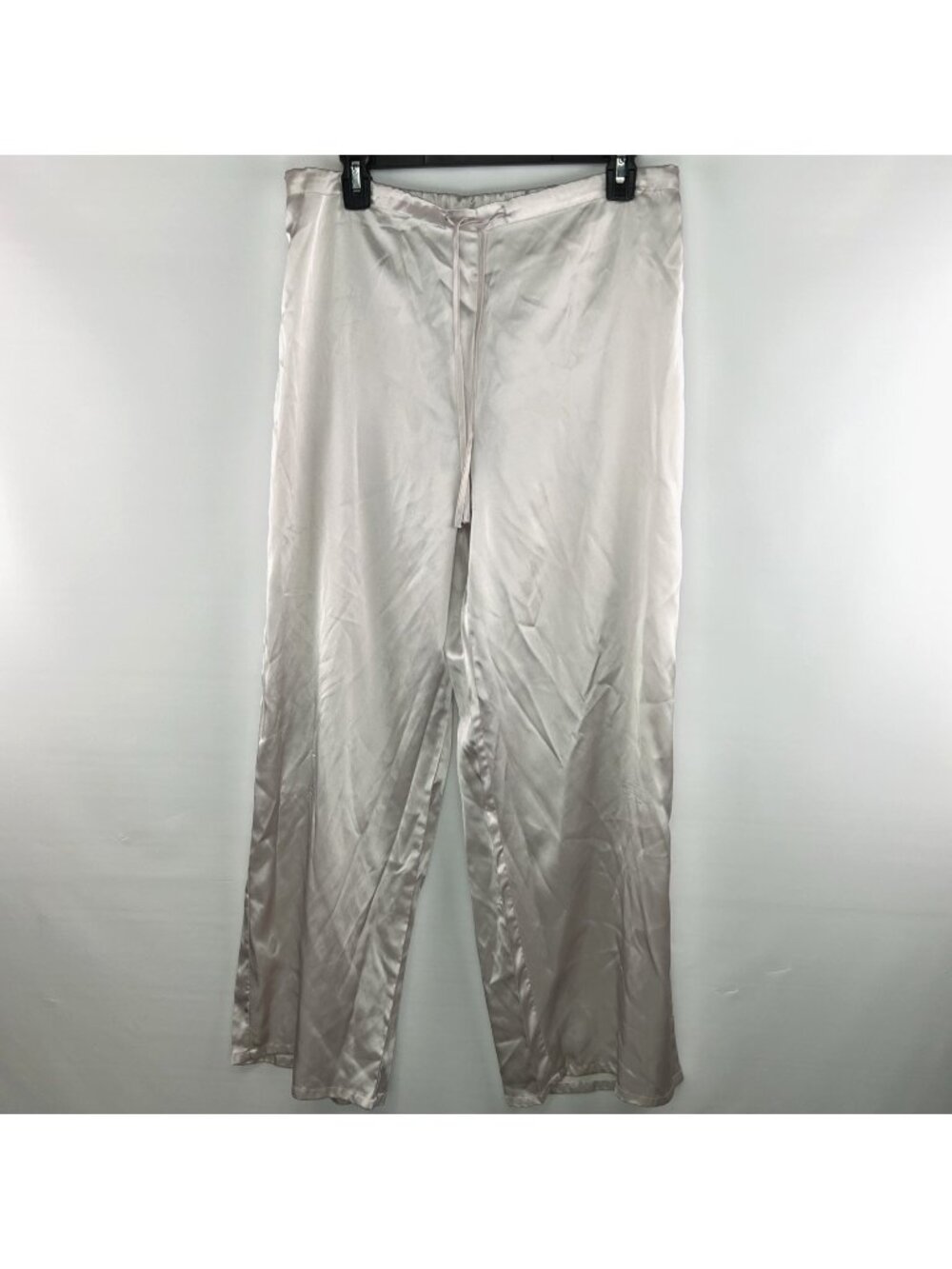 Victorias Secret PINK Size Large L Pajama Pants Satin Blush Pink PJs Drawstring